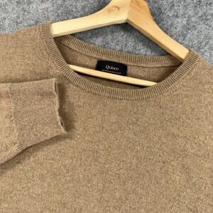Quince Sweater Womens XL Brown 100% Mongolian Cashmere Crewneck Pullover Knit